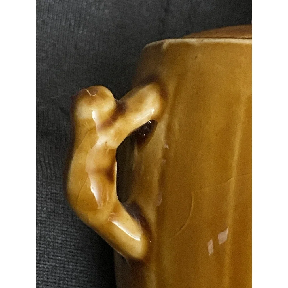 Vintage Thriftco Japan Golden Aspen Michigan Sugar Bowl Native American Chief